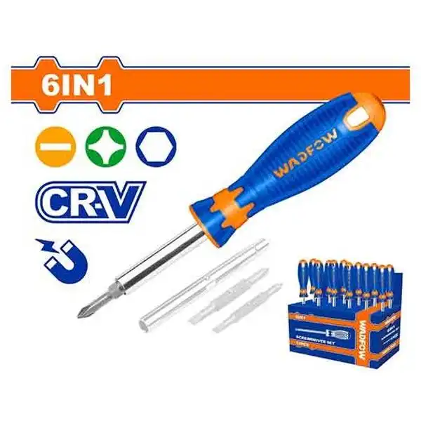 Bộ tuốc nơ vít nhiều đầu 6 trong 1 Wadfow WSS5506