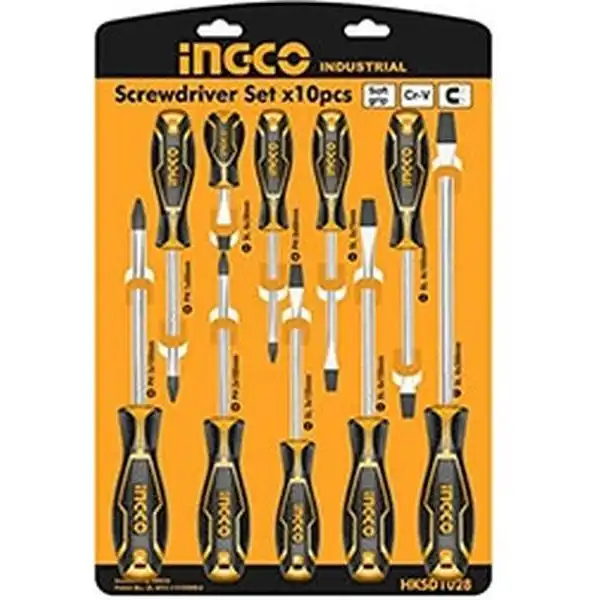 Bộ tuốc nơ vít (tô vít) 10 chi tiết INGCO HKSD1028