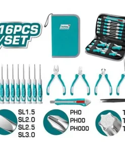 Bộ tuốc nơ vít và kìm 16 chi tiết Total TKTTSK0162