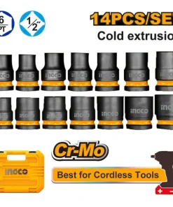 Bộ tuýp 14 chi tiết 1/2 inch Ingco HKISSD12141