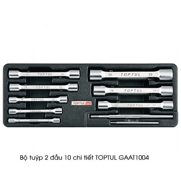 Bộ tuýp 2 đầu 10 chi tiết TOPTUL GAAT1004