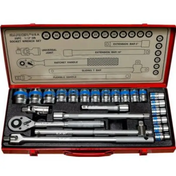 Bộ tuýp bông 25 món Barker 1/2 inch LOFH1217