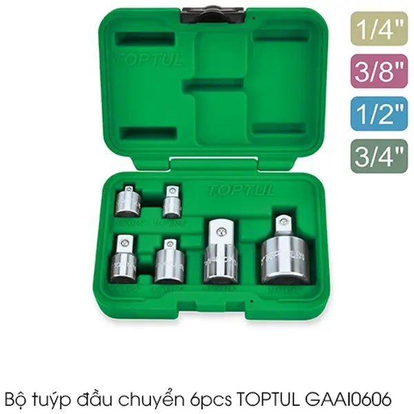 Bộ tuýp đầu chuyển 6pcs TOPTUL GAAI0606