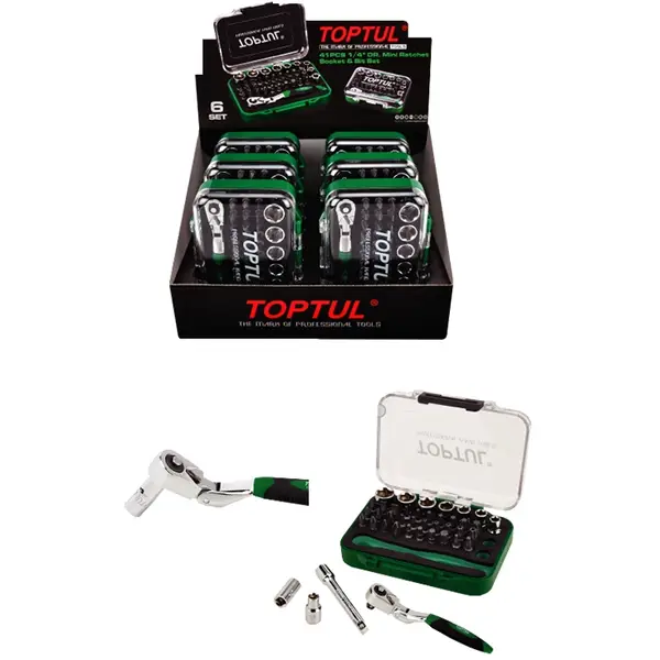 Bộ tuýp và cần tự động - bao gồm 6 bộ GBAW4101 (6x41 chi tiết)