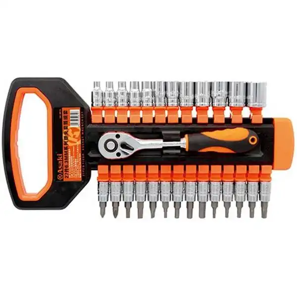 Bộ tuýp và mũi vít 27 chi tiết Asaki AK-9819