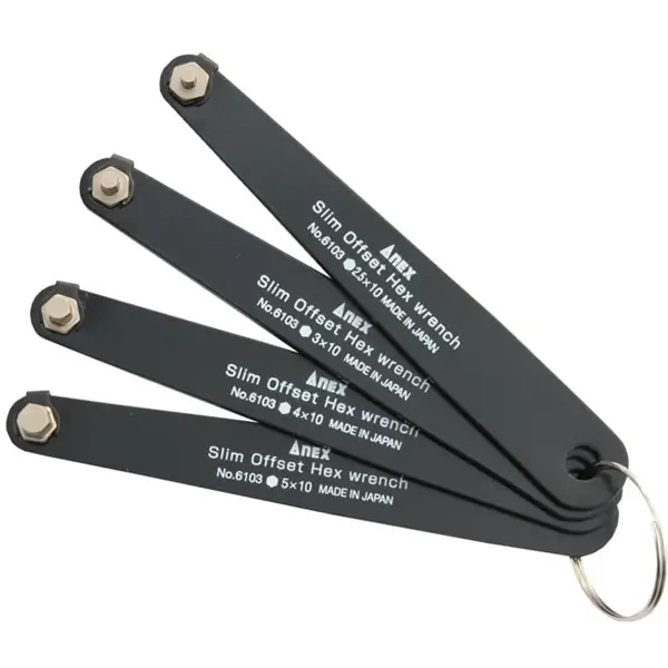 Bộ vặn vít lục giác siêu mỏng Anex No.6103-F