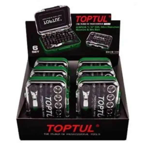 Bộ vít 43 chi tiết 1/4 inch Set TOPTUL GABW4301S