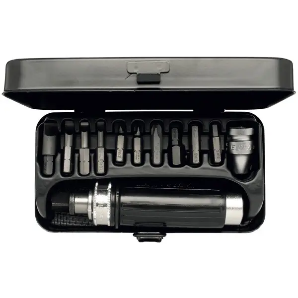 Bộ vít đóng ELORA 3401-S12, 12 món, đầu dẹt, 4 cạnh, lục giác