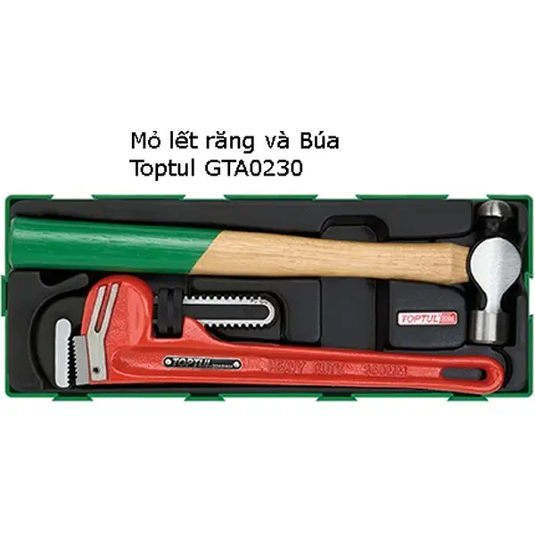 Búa đầu tròn và kìm mở ống nước TOPTUL GTA0230