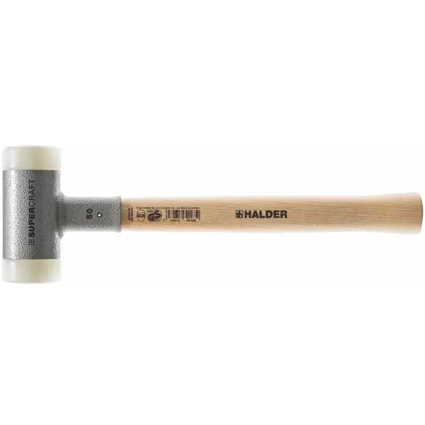 BÚA KHÔNG NẢY ĐẦU NHỰA CÁN GỖ 40MM HALDER 755100 40