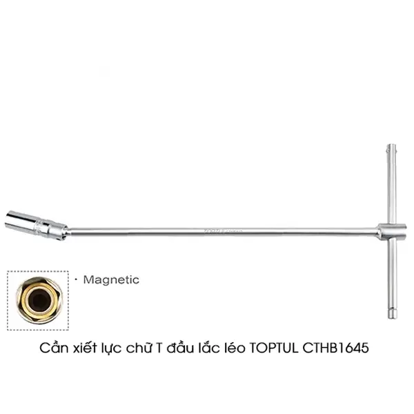 Cần xiết lực chữ T đầu tuýp lắc léo TOPTUL CTHB1645