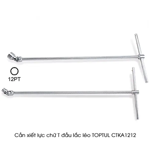 Cần xiết lực chữ T đầu tuýp lắc léo TOPTUL CTKA1212