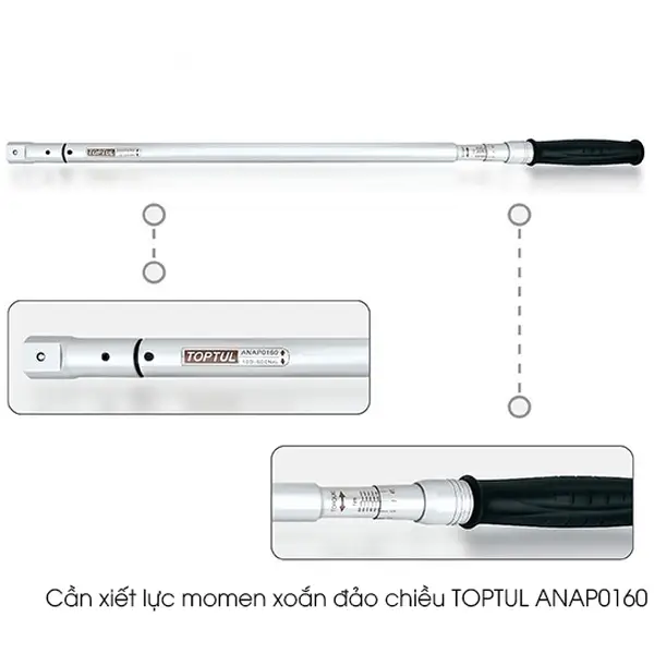 Cần xiết lực momen xoắn đảo chiều TOPTUL ANAP0160