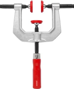 Cảo chữ C kẹp cạnh BESSEY KT8, có 3 điểm giữ phôi khi hàn