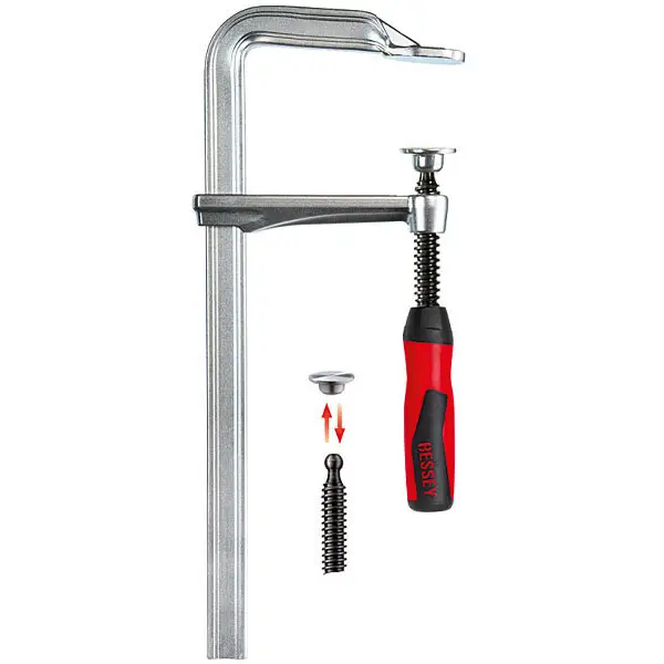 Cảo chữ F BESSEY GZ-2K lực 6000N, tay vặn nhựa 2 thành phần