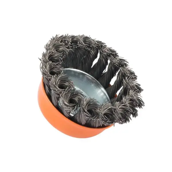 Chổi cước đánh rỉ sét 75mm sợi thép xoắn M14x2mm Kendo 76002729