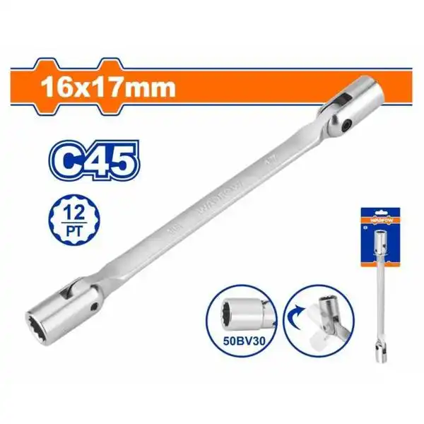 Cờ Lê 2 Đầu Tuýp Lắc Léo 16X17Mm WTH2E05 WADFOW