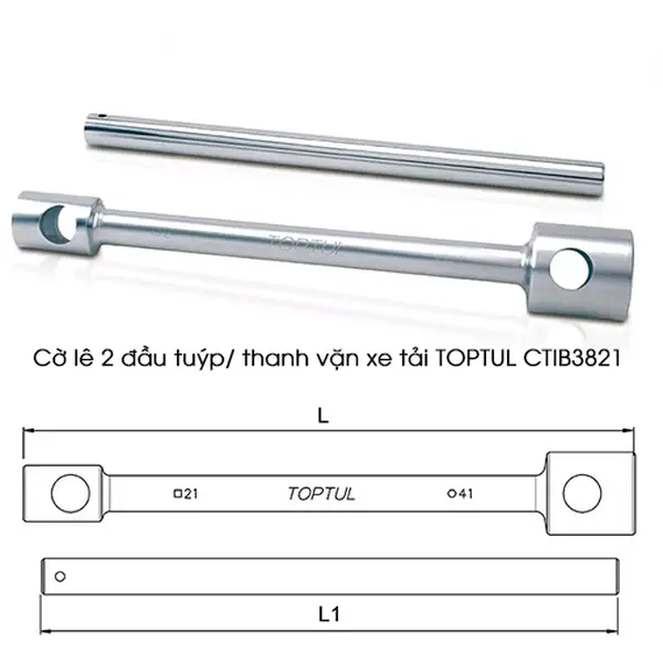 Cờ lê 2 đầu tuýp/ thanh vặn xe tải TOPTUL CTIB3821