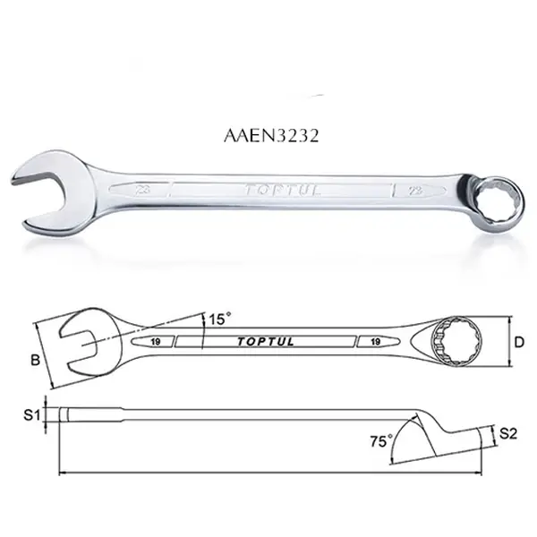 Cờ lê đầu vòng miệng TOPTUL AAEN3232