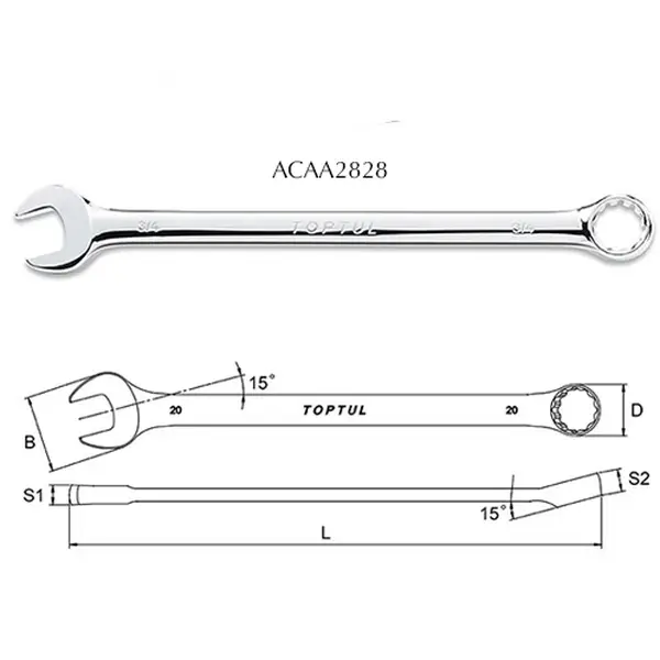 Cờ lê đầu vòng miệng TOPTUL ACAA2828