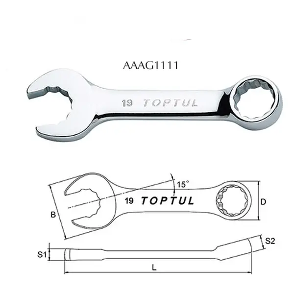 Cờ lê đầu vòng mở TOPTUL AAAG1111