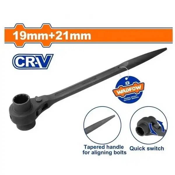Cờ Lê Đuôi Chuột Tuýp Đôi 19Mm+21Mm WSA7103 WADFOW