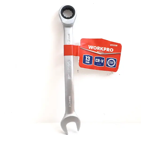 Cờ lê kết hợp 2 đầu, vặn có răng size 13mm Workpro WP273130