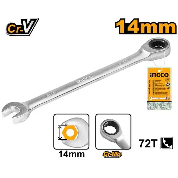 Cờ Lê Miệng Vòng 2 Chiều HCSPAR141 INGCO