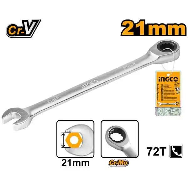 Cờ Lê Miệng Vòng 2 Chiều HCSPAR211 INGCO