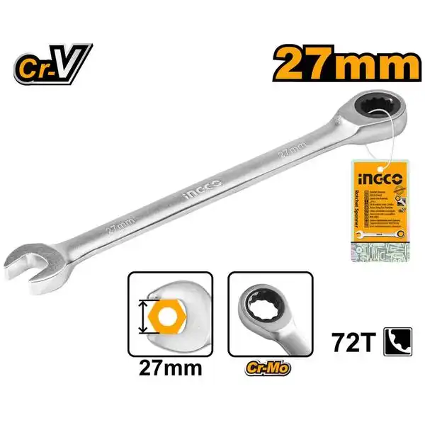Cờ Lê Miệng Vòng 2 Chiều HCSPAR271 INGCO