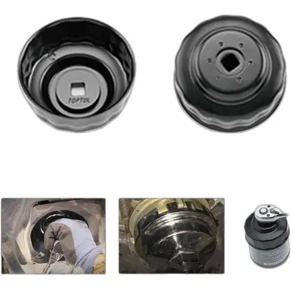 Cờ lê mở lọc dầu kiểu cốc 75~77mm TOPTUL JDAH7715