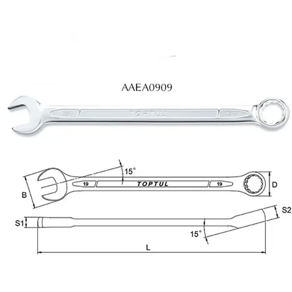 Cờ lê vòng miệng TOPTUL AAEA0909