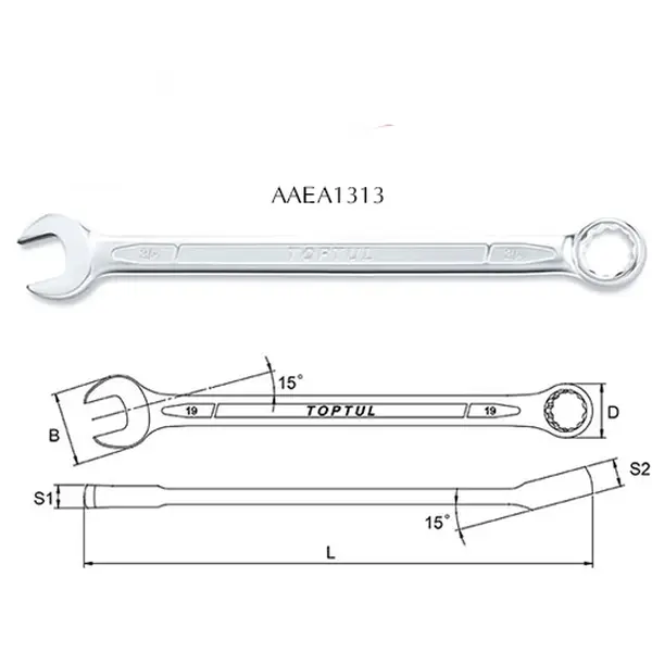 Cờ lê vòng miệng TOPTUL AAEA1313