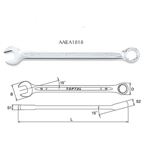 Cờ lê vòng miệng TOPTUL AAEA1818