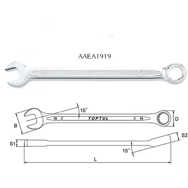 Cờ lê vòng miệng TOPTUL AAEA1919