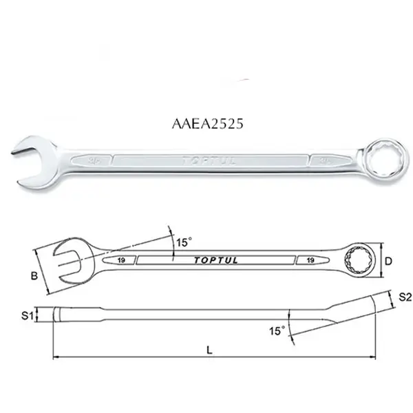 Cờ lê vòng miệng TOPTUL AAEA2525