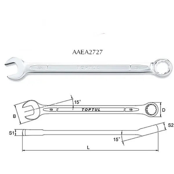 Cờ lê vòng miệng TOPTUL AAEA2727