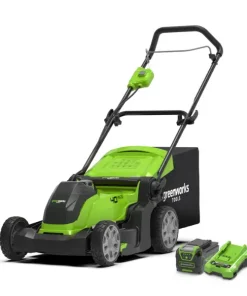 Combo Máy cắt cỏ đẩy tay dùng Pin Greenworks G40LM41K4 40V (1 Pin & 1 Sạc)