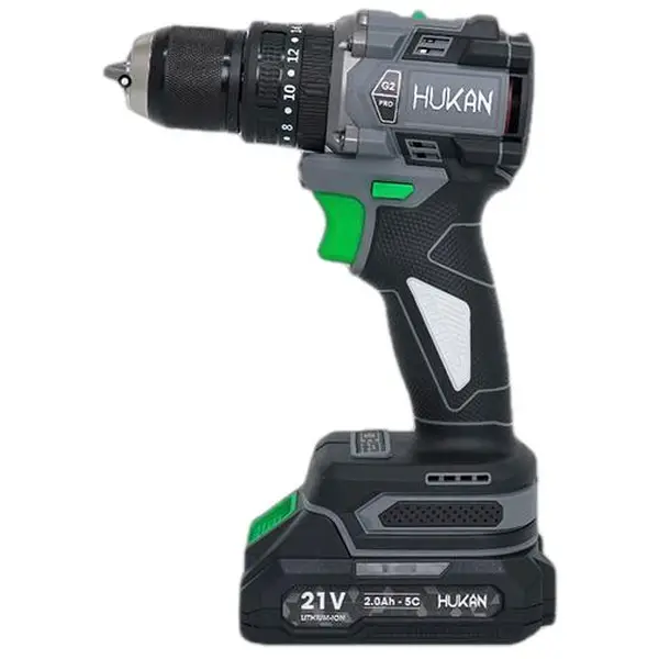 COMBO MÁY KHOAN PIN 3 CHỨC NĂNG 10MM HM21-G2X-K6 HUKAN