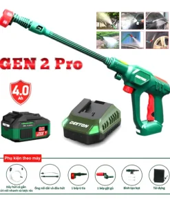 Combo Máy xịt rửa xe dùng pin Dekton M21-SRX775CP