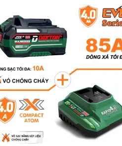 Combo Pin Sạc 21V Dekton 1 Pin 4.0Ah & 1 Sạc nhanh 4A (M21-B4015PLUS+M21-S40CP)