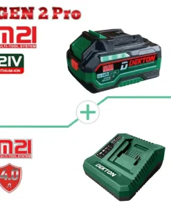 Combo Pin Sạc 21V Dekton 1 Pin 5.0Ah & 1 Sạc nhanh 4A (M21-B5000PLUS+M21-S40PLUS)