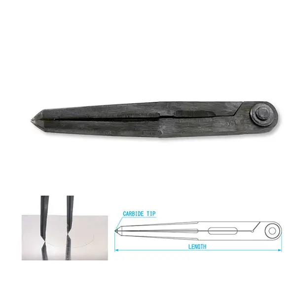 Compa lấy dấu mũi Carbide 100mm Niigata seiki TFD-100