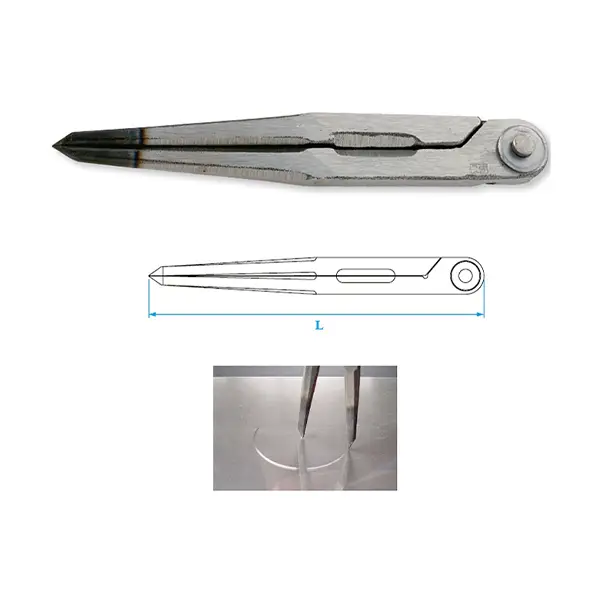 Compa lấy dấu mũi thép cứng 150mm Niigata seiki FD-150