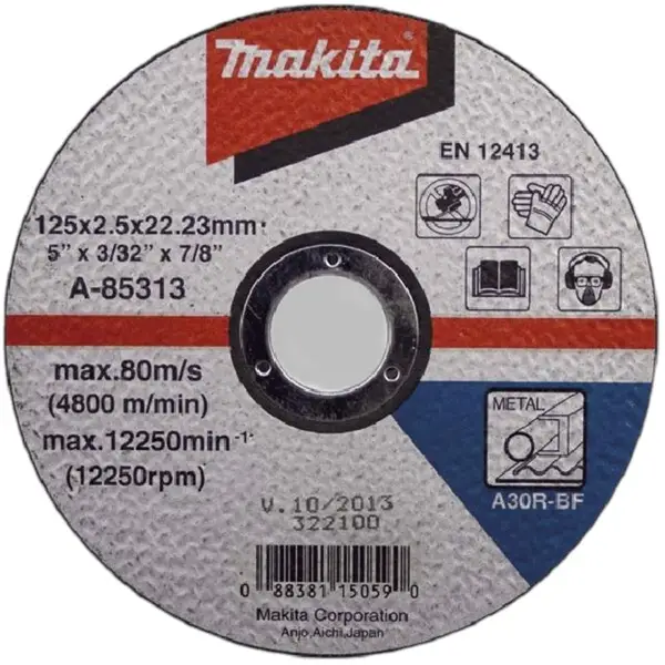 ĐÁ CẮT 125X2.5X22 MAKITA A-85313