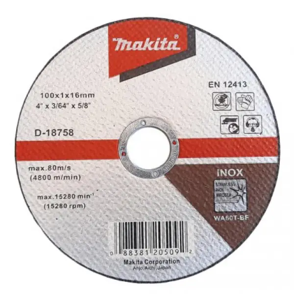 Đá cắt mỏng Makita D-18758 (100mm)
