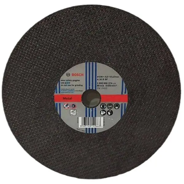 ĐÁ CẮT SẮT 230X3.3X22.2MM BOSCH 2608600274