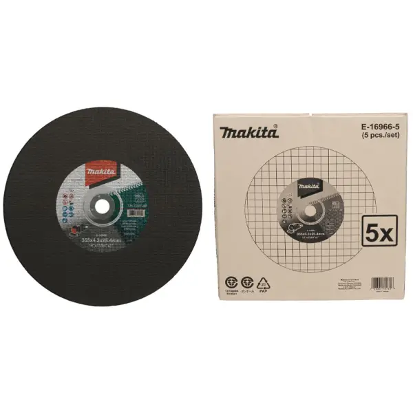 Đá cắt sắt 355x25.4mm Makita E-16966-5 (5 cái)