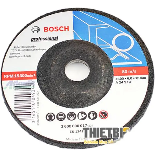 Đá mài Bosch 100x16x6mm 2 608 600 017