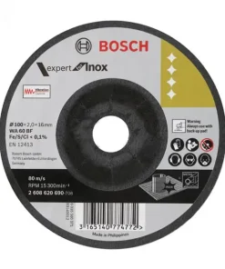 Đá mài inox 100 x 2 x 16mm Bosch 2608620690
